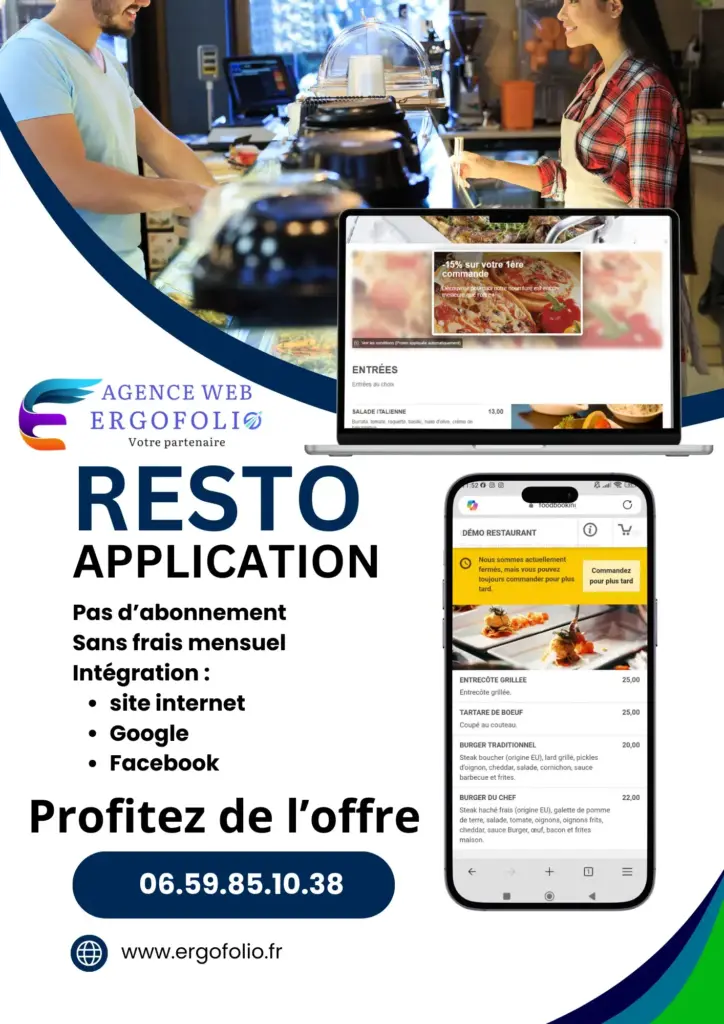 Logiciel et application pour restaurant à Sète