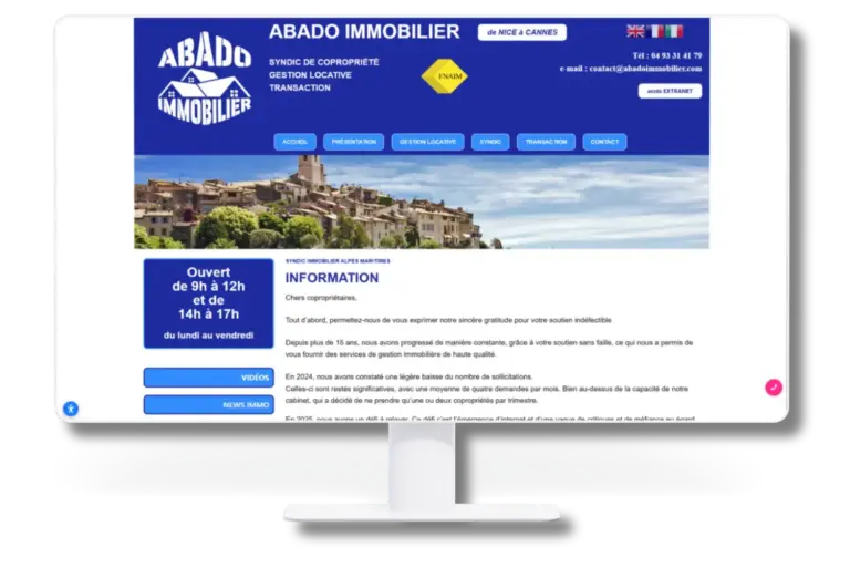 Agence Web à Pézenas, Agence Web à Monaco, Créer un site internet à Villeneuve Loubet