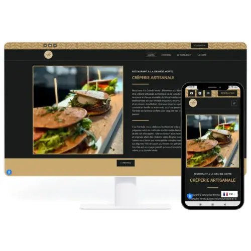 Nos produits à Sète, site web, impressions et objets.