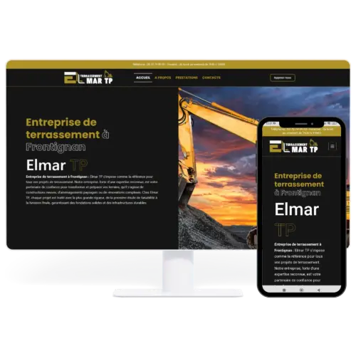 Nos produits à Sète, site web, impressions et objets.