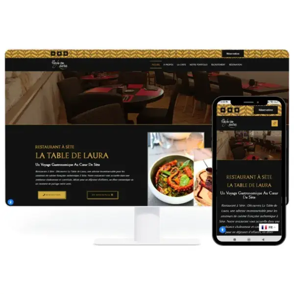 Nos produits à Sète, site web, impressions et objets.