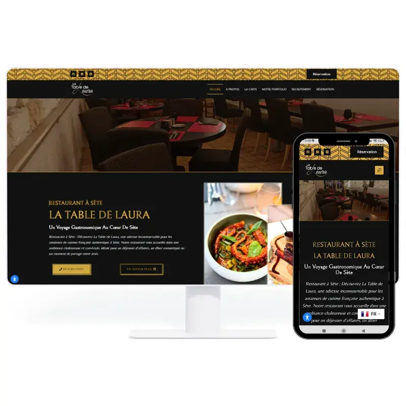 Nos produits à Sète, site web, impressions et objets.